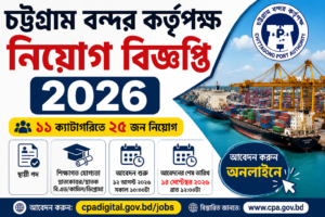 চট্টগ্রাম বন্দর কর্তৃপক্ষ নিয়োগ ২০২৬ সার্কুলার | CPA Job Circular