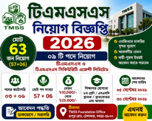 টিএমএসএস নিয়োগ বিজ্ঞপ্তি ২০২৬ – TMSS Job Circular 2026