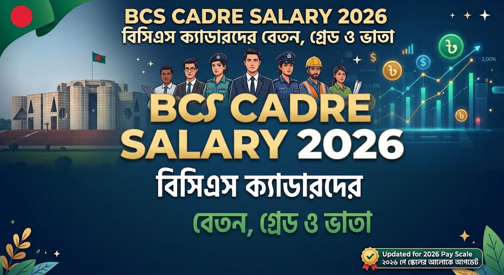 BCS Cadre Salary 2026 | বিসিএস ক্যাডারদের বেতন, গ্রেড ও ভাতা