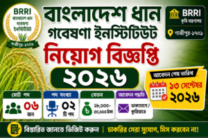বাংলাদেশ ধান গবেষণা ইনস্টিটিউট নিয়োগ বিজ্ঞপ্তি ২০২৬ | BRRI Job Circular 2026