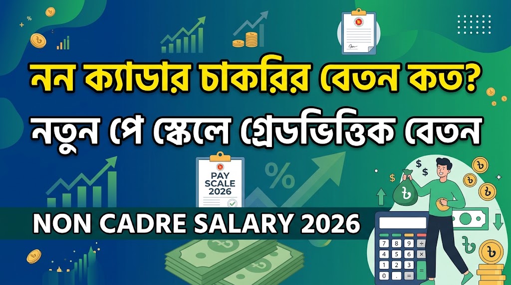 Non Cadre Salary 2026 । নন ক্যাডার চাকরির বেতন কত? নতুন পে স্কেলে গ্রেডভিত্তিক বেতন