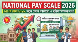 National Pay Scale 2026 | ৯ম পে স্কেল ২০২৬: ১ম থেকে ২০তম গ্রেডের নতুন বেতন তালিকা