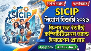 SICIP Job Circular 2026 – স্কিলস ফর ইন্ডাস্ট্রি কম্পিটিটিভনেস অ্যান্ড ইনোভেশন প্রোগ্রাম নিয়োগ বিজ্ঞপ্তি